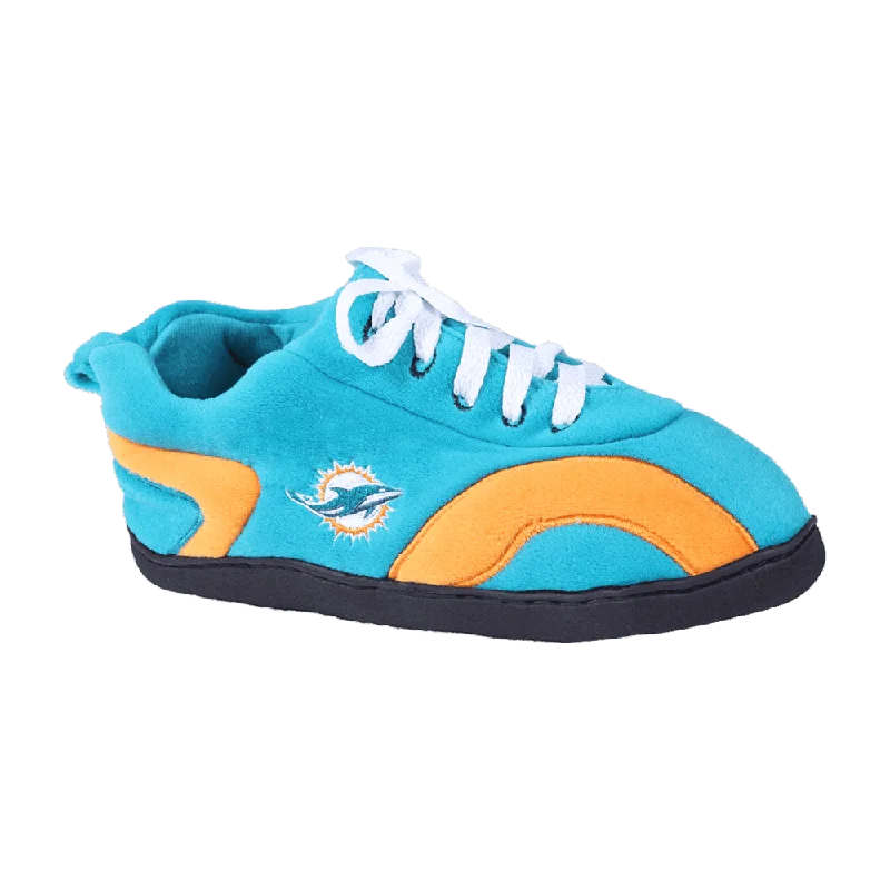 Men's slippers with a padded footbed for all - day comfort Miami Dolphins All Around