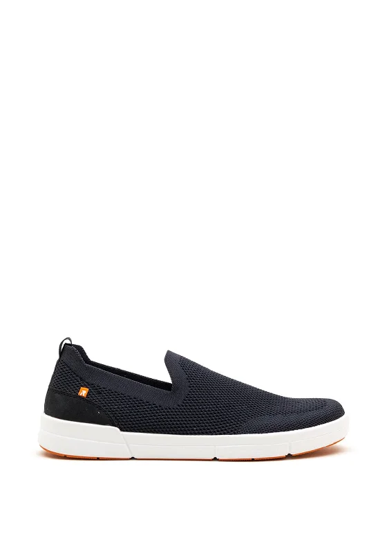Men's casual shoes with a metallic trim Rieker Mens Canvas Slip on Shoe, Blue
