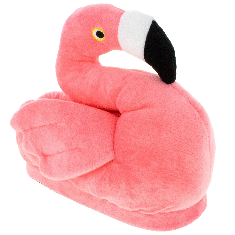 Men's slippers with a stretchy side panel for a better fit Frankie the Flamingo Slippers
