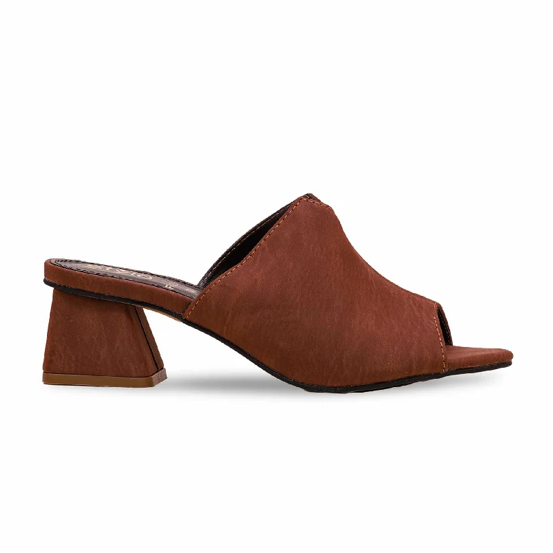 Men's slippers with a padded collar for comfort Coffee Formal Slipper FR8272