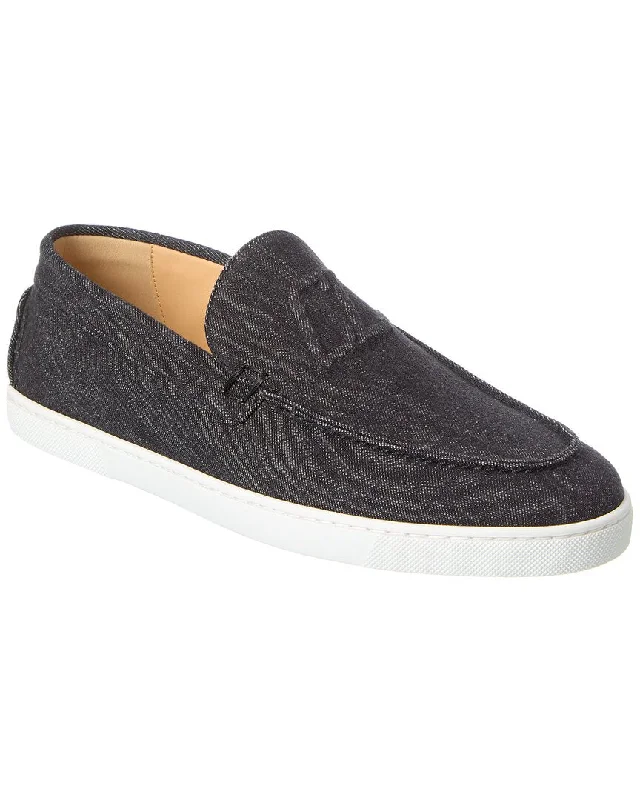 Men's loafers with a low - heeled design Men's loafers with a low - heeled design Christian Louboutin Varsiboat Denim Loafer Men's loafers with a low - heeled design Men's loafers with a low - heeled design Christian Louboutin Varsiboat Denim Loafer