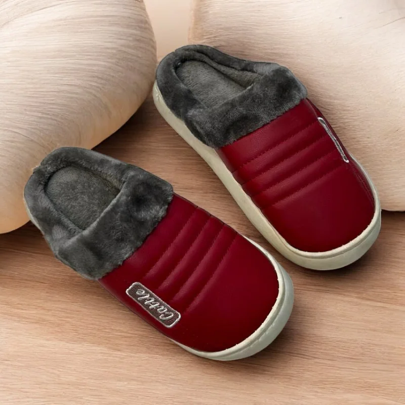 Men's slippers with a decorative pom - pom or tassel Comfy half shoes