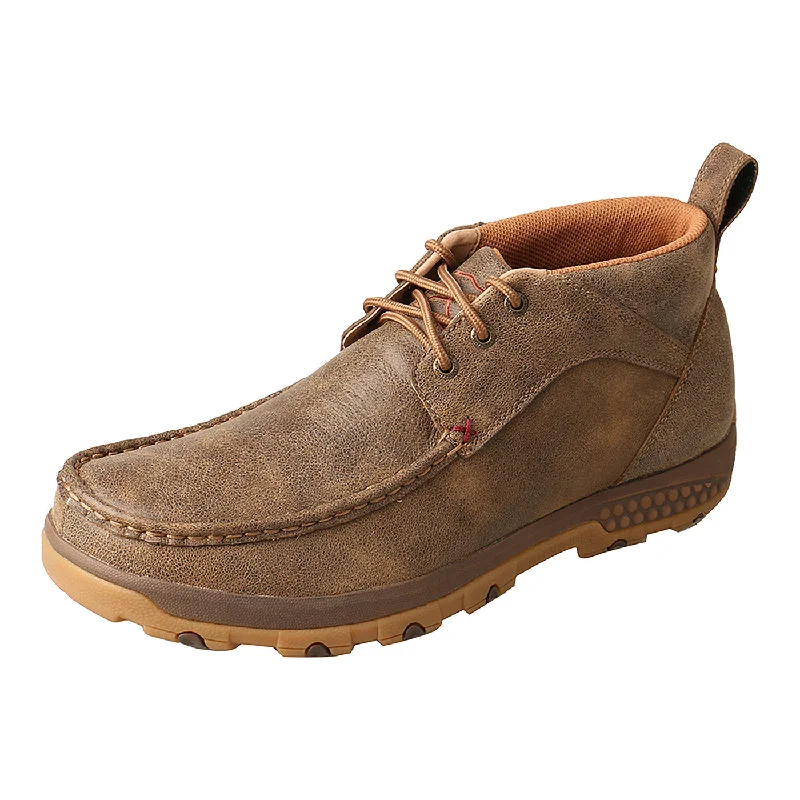 Men's casual shoes with a sporty look and feel Twisted X Men's Chukka Driving Moc with CellStretch - Bomber Men's casual shoes with a sporty look and feel Twisted X Men's Chukka Driving Moc with CellStretch - Bomber