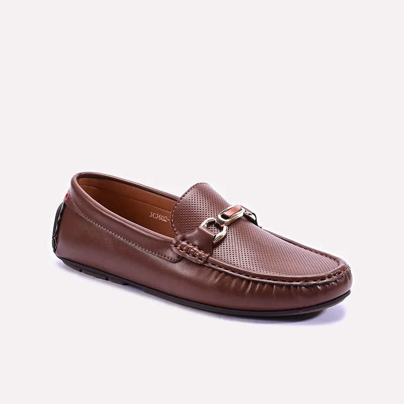 Men's loafers with a cushioned footbed Men's loafers with a cushioned footbed Brown Perforated Horsebit Loafers 0130952 Men's loafers with a cushioned footbed Men's loafers with a cushioned footbed Brown Perforated Horsebit Loafers 0130952