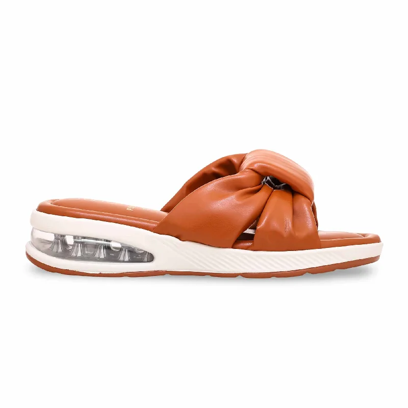 Men's slippers with a non - slip outsole for safety Mustard Formal Slipper PU0298