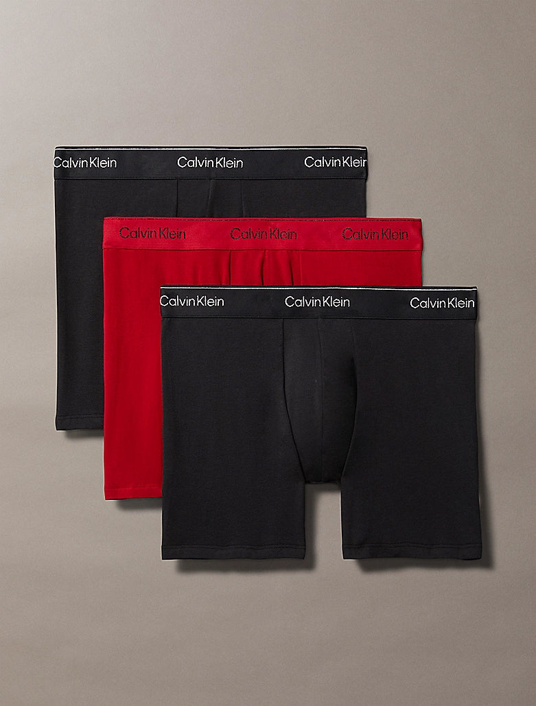 Men's slippers with a decorative pom - pom or tassel Calvin Klein MC HOLIDAY FASHION Mens 3 Pack Boxer Briefs Multicoloured
