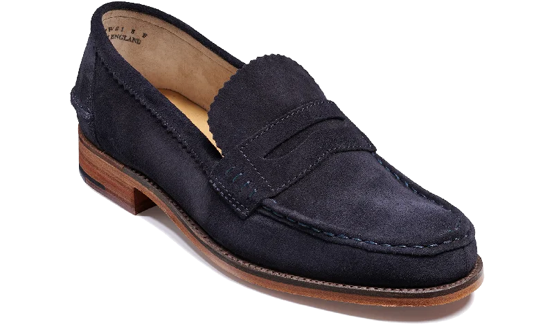 Men's loafers with a cushioned footbed Men's loafers with a cushioned footbed Caruso - Navy Suede Men's loafers with a cushioned footbed Men's loafers with a cushioned footbed Caruso - Navy Suede
