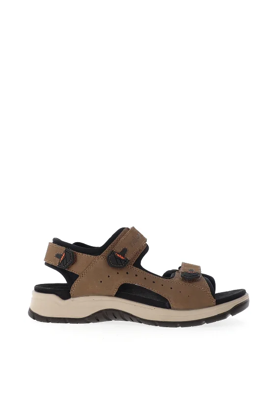 Men's casual shoes with a geometric pattern Rieker Men’s Trekking Sandals, Dirt Brown Men's casual shoes with a geometric pattern Rieker Men’s Trekking Sandals, Dirt Brown