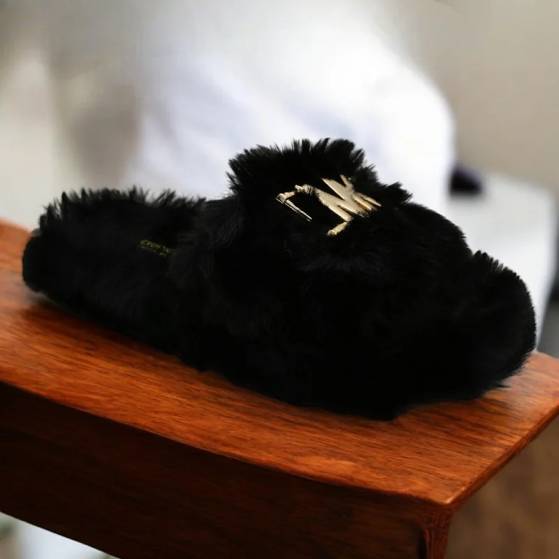Men's slippers with a removable insole for cleaning Maglista fur slipper