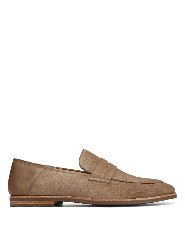Men's loafers with a leather lining for comfort Men's loafers with a leather lining for comfort Giacomo Taupe Suede Men's loafers with a leather lining for comfort Men's loafers with a leather lining for comfort Giacomo Taupe Suede