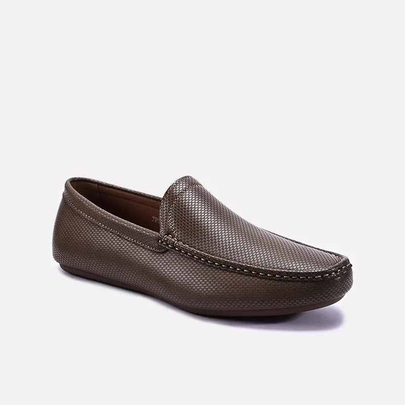 Men's loafers with a moc - toe design Men's loafers with a moc - toe design Khaki Loafer Shoes 0130973 Men's loafers with a moc - toe design Men's loafers with a moc - toe design Khaki Loafer Shoes 0130973