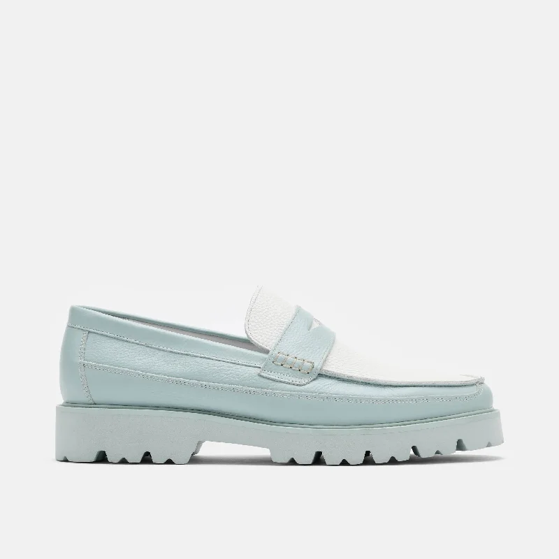 Men's loafers with a tassel front for a classic look Men's loafers with a tassel front for a classic look Adler Light Blue Leather Lug Penny Loafers Men's loafers with a tassel front for a classic look Men's loafers with a tassel front for a classic look Adler Light Blue Leather Lug Penny Loafers