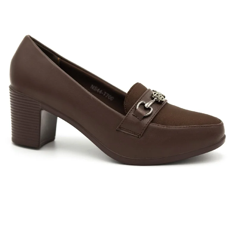 Men's slippers with a leather sole for a classic look Blaita block heel