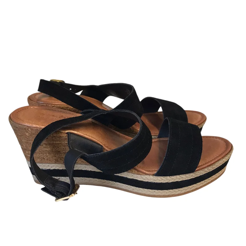 Men's sandals with a perforated leather upper for ventilation Men's sandals with a perforated leather upper for ventilation Sandals Heels Wedge By Coach And Four In Black, Size:8.5 Men's sandals with a perforated leather upper for ventilation Men's sandals with a perforated leather upper for ventilation Sandals Heels Wedge By Coach And Four In Black, Size:8.5