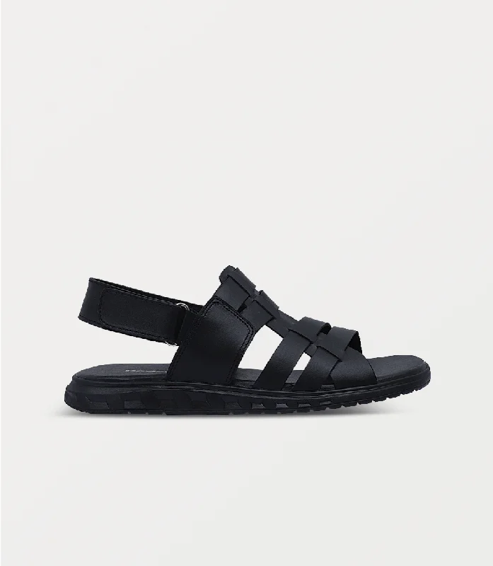 Men's sandals with a padded heel Men's sandals with a padded heel BM6855-BLACK-Men Sandal Men's sandals with a padded heel Men's sandals with a padded heel BM6855-BLACK-Men Sandal
