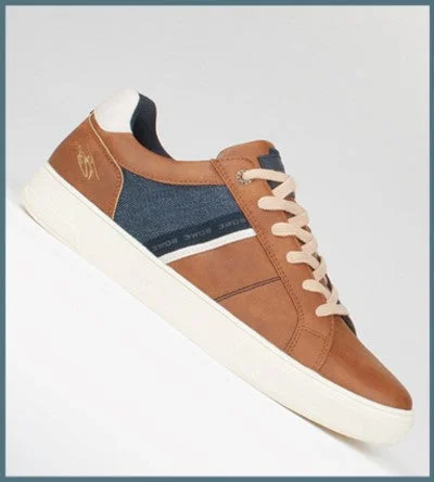 Men's casual shoes with a logo patch on the tongue TOMMY BOWE TWELVE