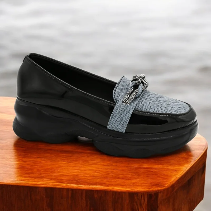 Men's slippers with a rubber sole for outdoor use M0475 wedge pump
