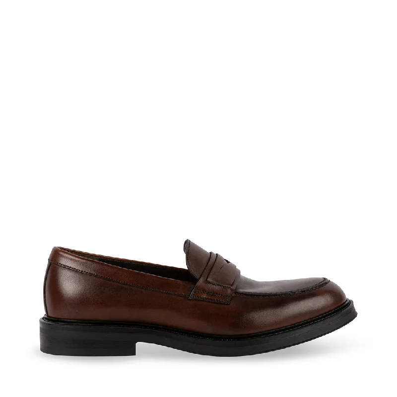Men's loafers with a low - heeled design Men's loafers with a low - heeled design ISADOR BROWN LEATHER Men's loafers with a low - heeled design Men's loafers with a low - heeled design ISADOR BROWN LEATHER