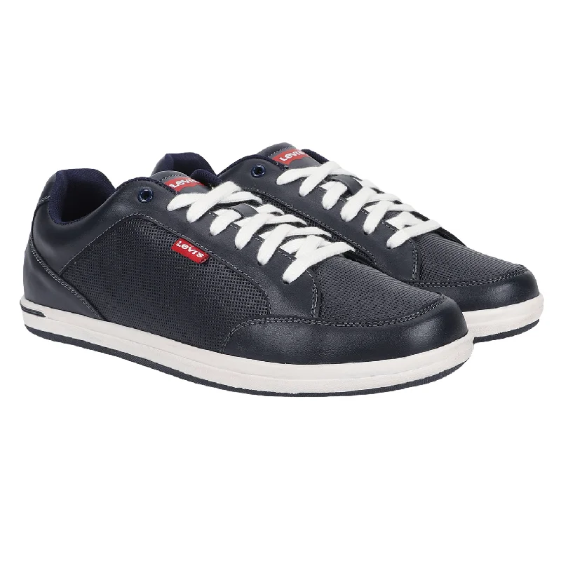 Men's casual shoes with a low - profile design Men's Navy Blue Shoes