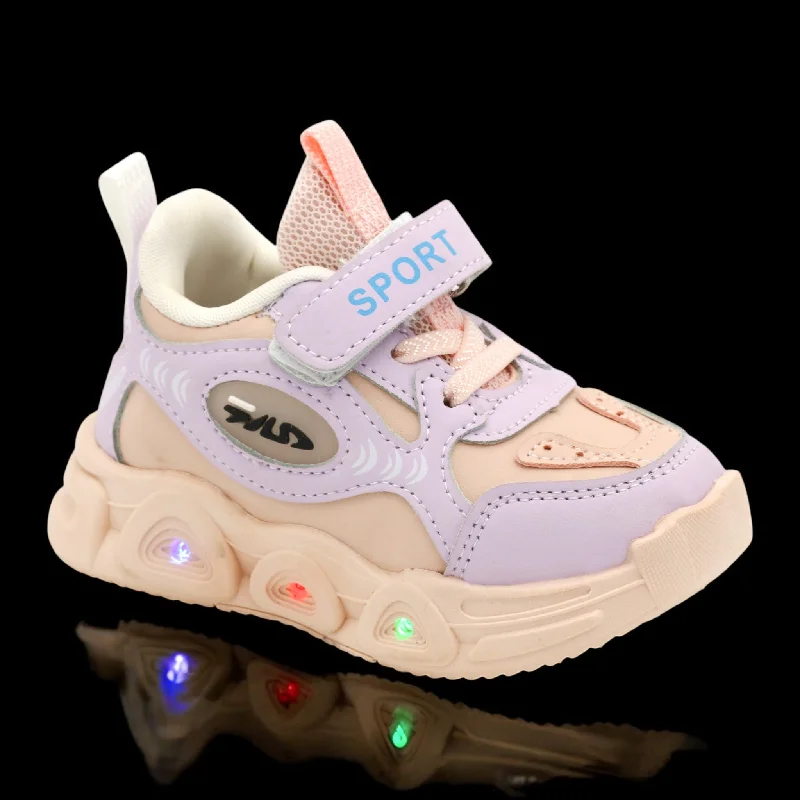 Men's slippers with a breathable fabric upper Kids sport lightup