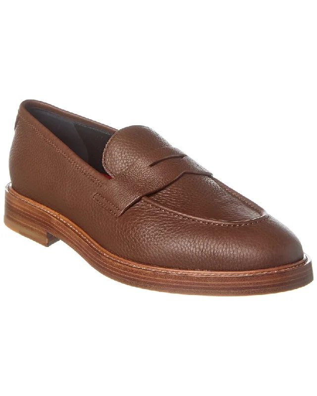 Men's loafers with a low - heeled design Men's loafers with a low - heeled design ISAIA Leather Loafer Men's loafers with a low - heeled design Men's loafers with a low - heeled design ISAIA Leather Loafer