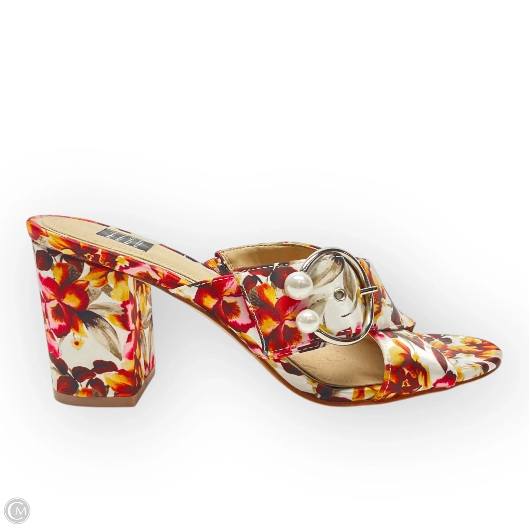 Men's sandals with a cushioned footbed Men's sandals with a cushioned footbed Sandals Heels Block By White House Black Market In Floral Print, Size: 7.5 Men's sandals with a cushioned footbed Men's sandals with a cushioned footbed Sandals Heels Block By White House Black Market In Floral Print, Size: 7.5