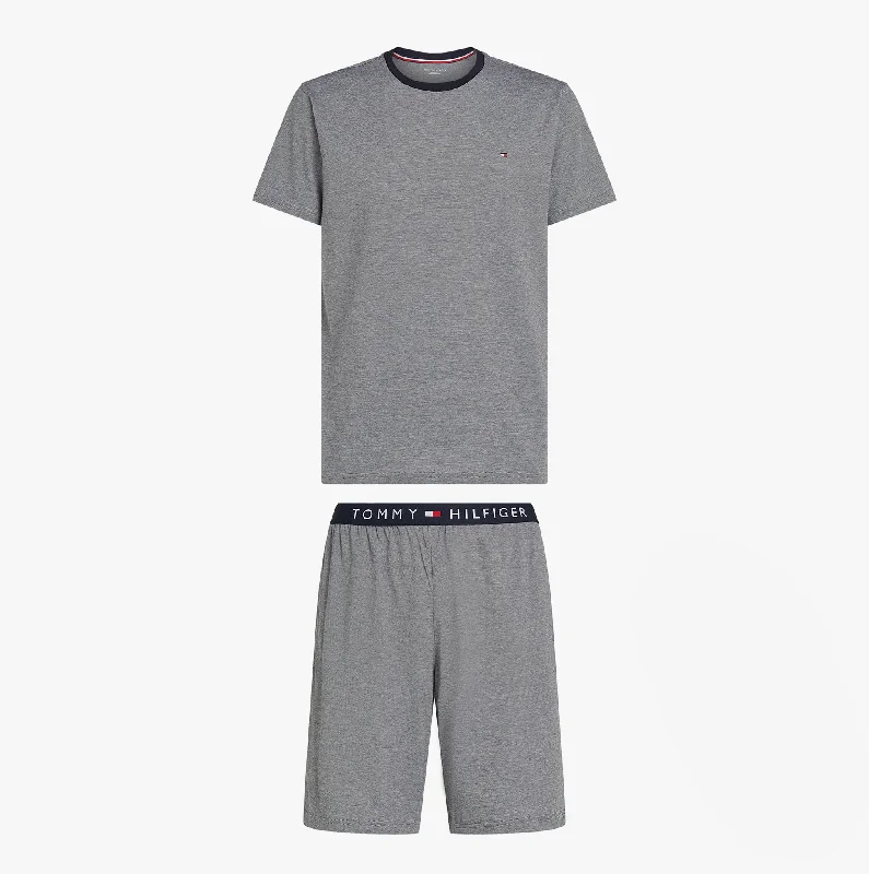 Men's slippers with a shock - absorbing midsole Tommy Hilfiger TH ORIGINAL Mens Jersey Pyjama Set Mini Stripes Blue Men's slippers with a shock - absorbing midsole Tommy Hilfiger TH ORIGINAL Mens Jersey Pyjama Set Mini Stripes Blue