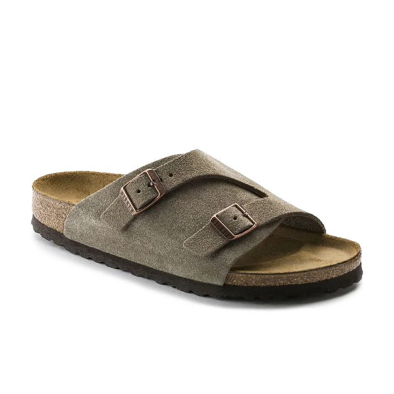 Men's sandals with a padded heel Men's sandals with a padded heel Zurich SFB Taupe Suede Leather Men's sandals with a padded heel Men's sandals with a padded heel Zurich SFB Taupe Suede Leather