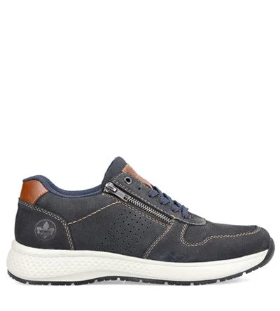 Men's casual shoes with a padded heel for comfort RIEKER HOLLISTER ZIP