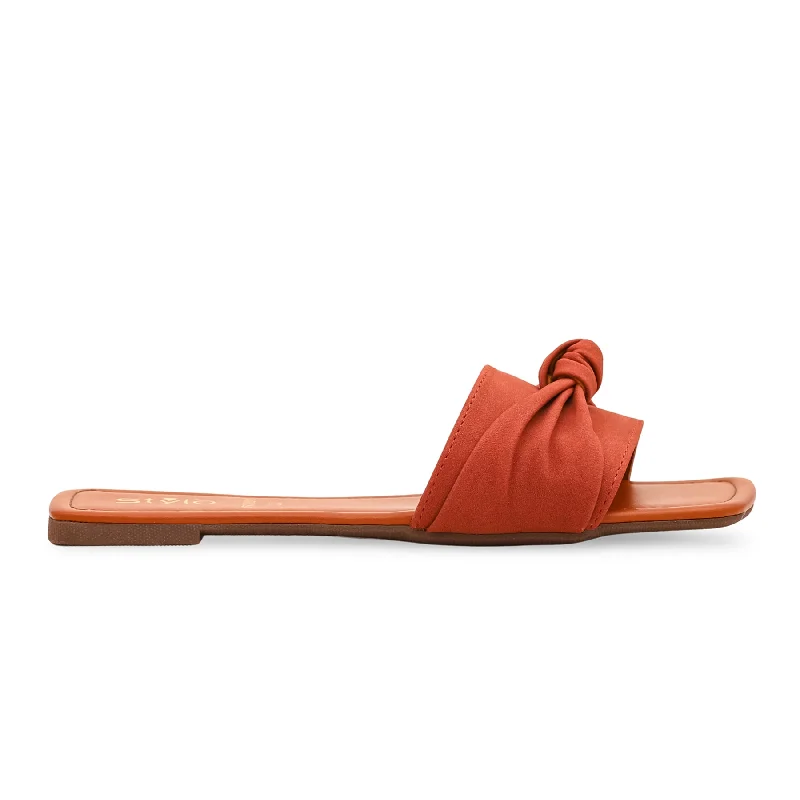 Men's slippers with a non - slip outsole for safety Mustard Formal Slipper FR8081