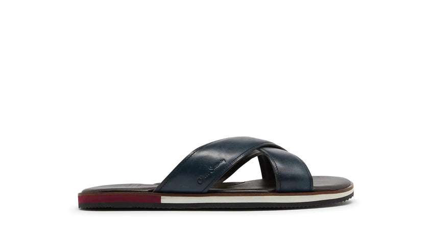 Men's leather sandals with an adjustable strap Men's leather sandals with an adjustable strap Oliver Sweeney Whitestone Leather Sandals - Navy Men's leather sandals with an adjustable strap Men's leather sandals with an adjustable strap Oliver Sweeney Whitestone Leather Sandals - Navy