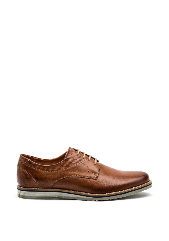Men's casual shoes with a geometric pattern Dubarry Mens Warren Leather Shoe, Brown