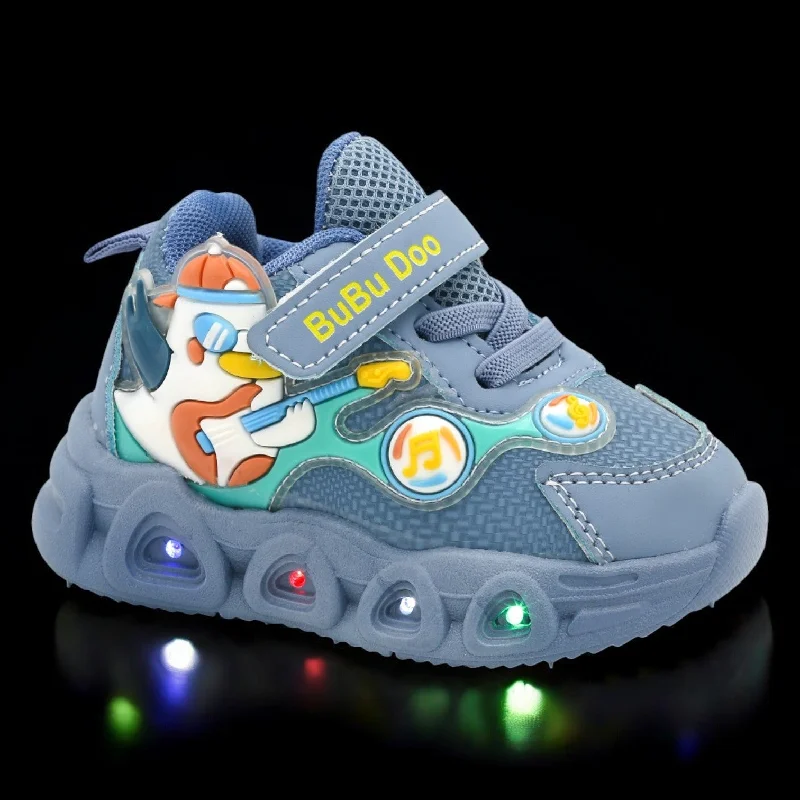 Men's slippers with a Velcro closure for easy on and off Kids pata lightup