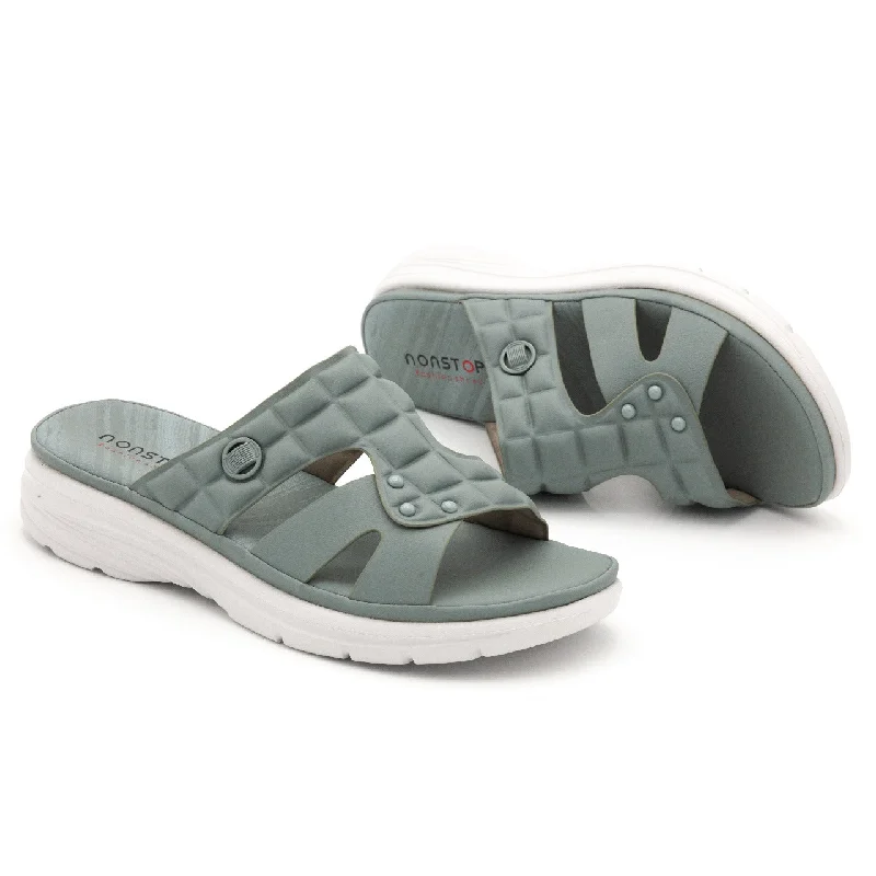 Men's slippers with a rubber sole for outdoor use Ns1555L1 non-stop