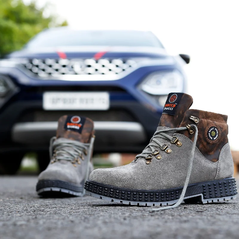 Men's casual shoes with a logo patch on the tongue Bacca Bucci Men's URBAN Suede Leather Boots | Tactical Leather Boots for Motorcycle & Military Men's casual shoes with a logo patch on the tongue Bacca Bucci Men's URBAN Suede Leather Boots | Tactical Leather Boots for Motorcycle & Military