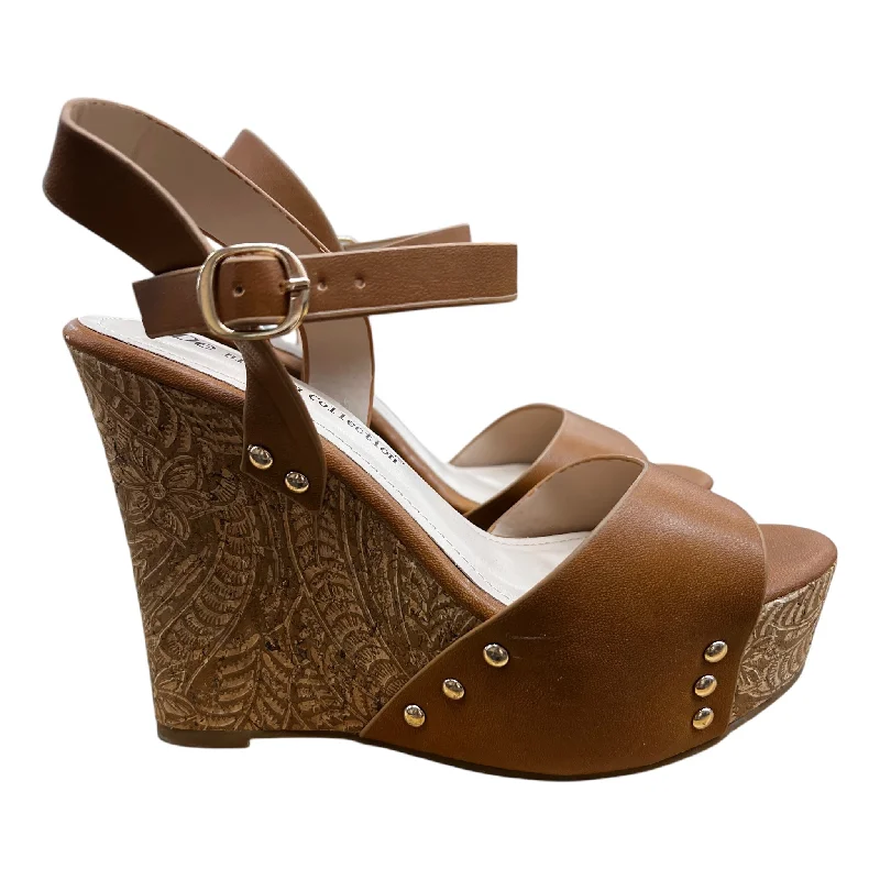 Men's sandals with a wide strap for support Men's sandals with a wide strap for support Sandals Heels Wedge By DE Blossom In Tan, Size:8