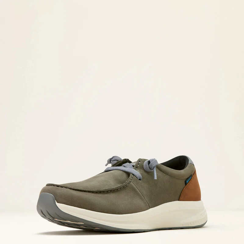Men's casual shoes with a floral print for a unique style Ariat Men's Buckeye H20 Waterproof Shoe in Dark Grey & Status Brown Men's casual shoes with a floral print for a unique style Ariat Men's Buckeye H20 Waterproof Shoe in Dark Grey & Status Brown