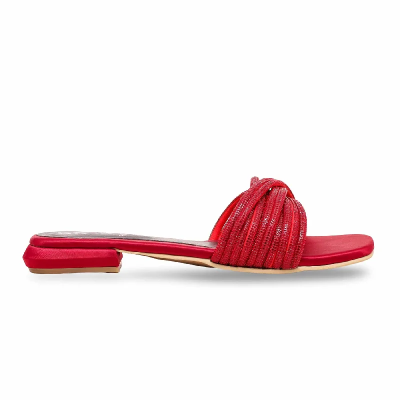 Slipper - boot style men's slippers for cold feet Red Fancy Slipper FN7826