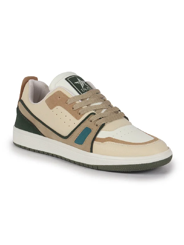 Men's casual shoes with a padded heel for comfort Men Olive Colorblocked Memory Cushion Insole Lace-Up Low Top Sneakers|Classic Comfortable Sneakers Men's casual shoes with a padded heel for comfort Men Olive Colorblocked Memory Cushion Insole Lace-Up Low Top Sneakers|Classic Comfortable Sneakers