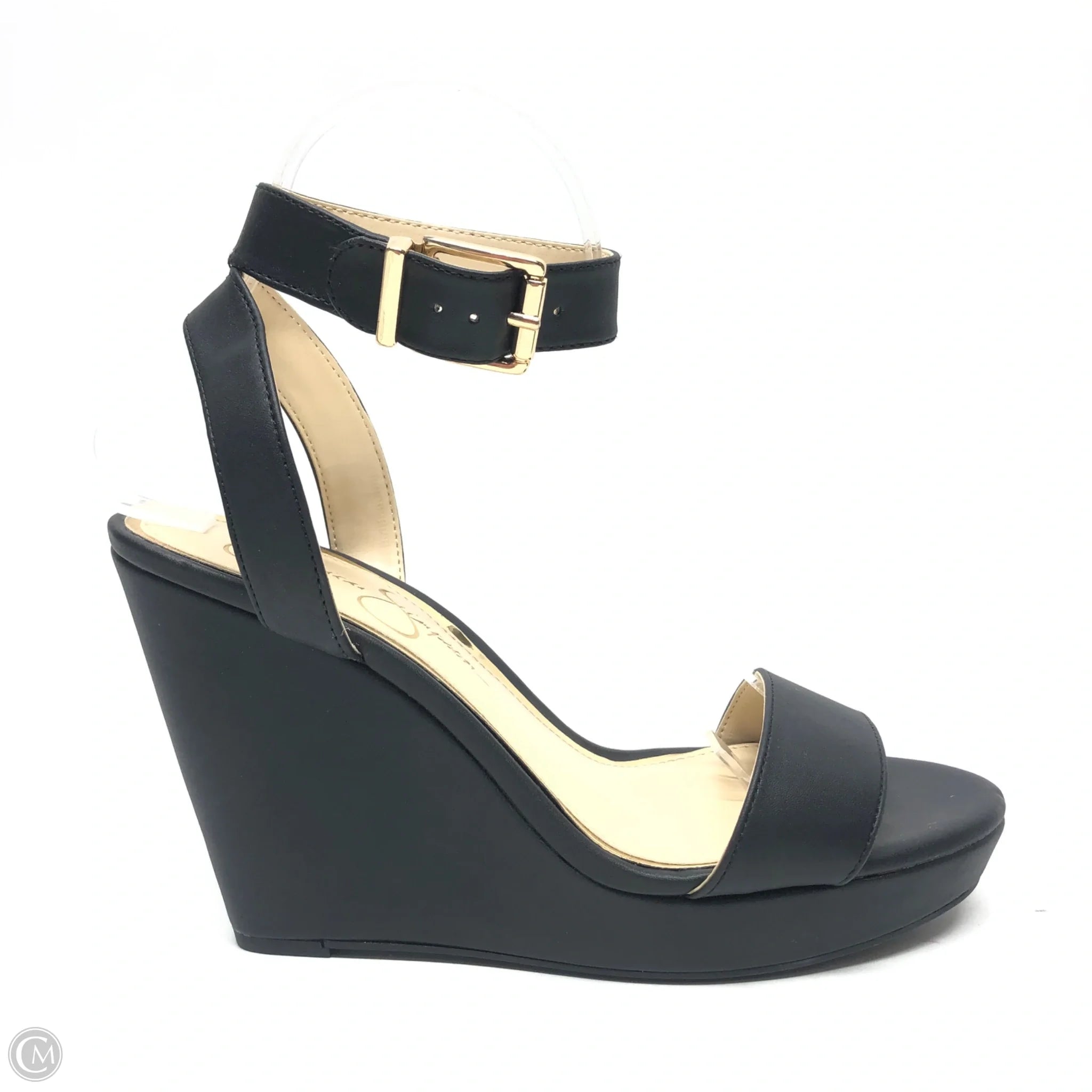 Men's sandals with a wide strap for support Men's sandals with a wide strap for support Sandals Heels Wedge By Jessica Simpson In Black, Size: 7.5