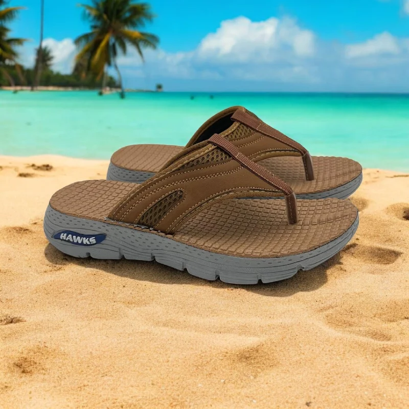 Men's slippers with a rubber sole for outdoor use Flefita flipflop