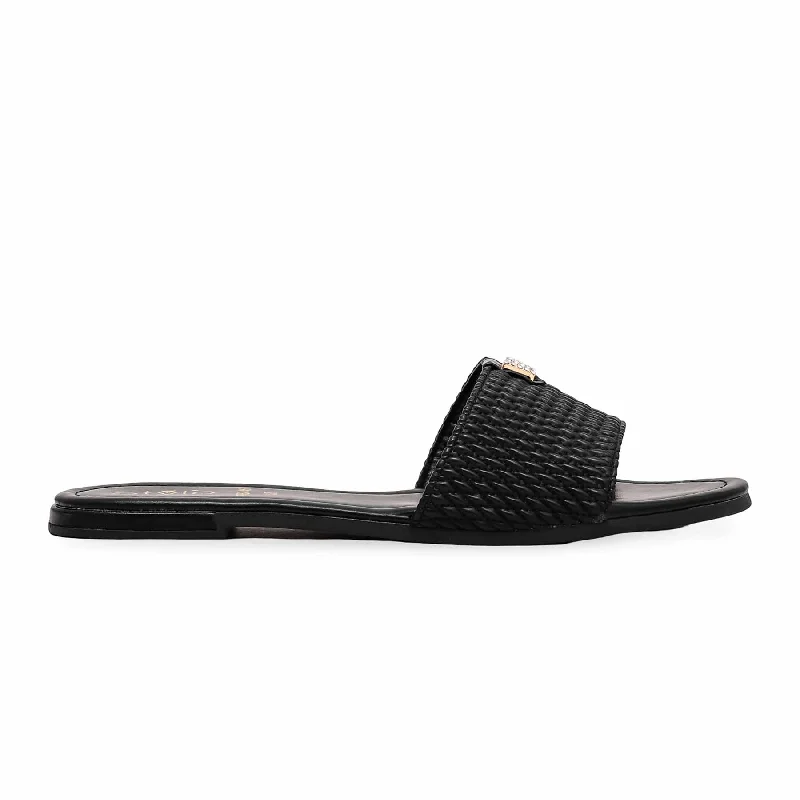 Men's slippers with a shock - absorbing midsole Black Formal Slipper FR8246