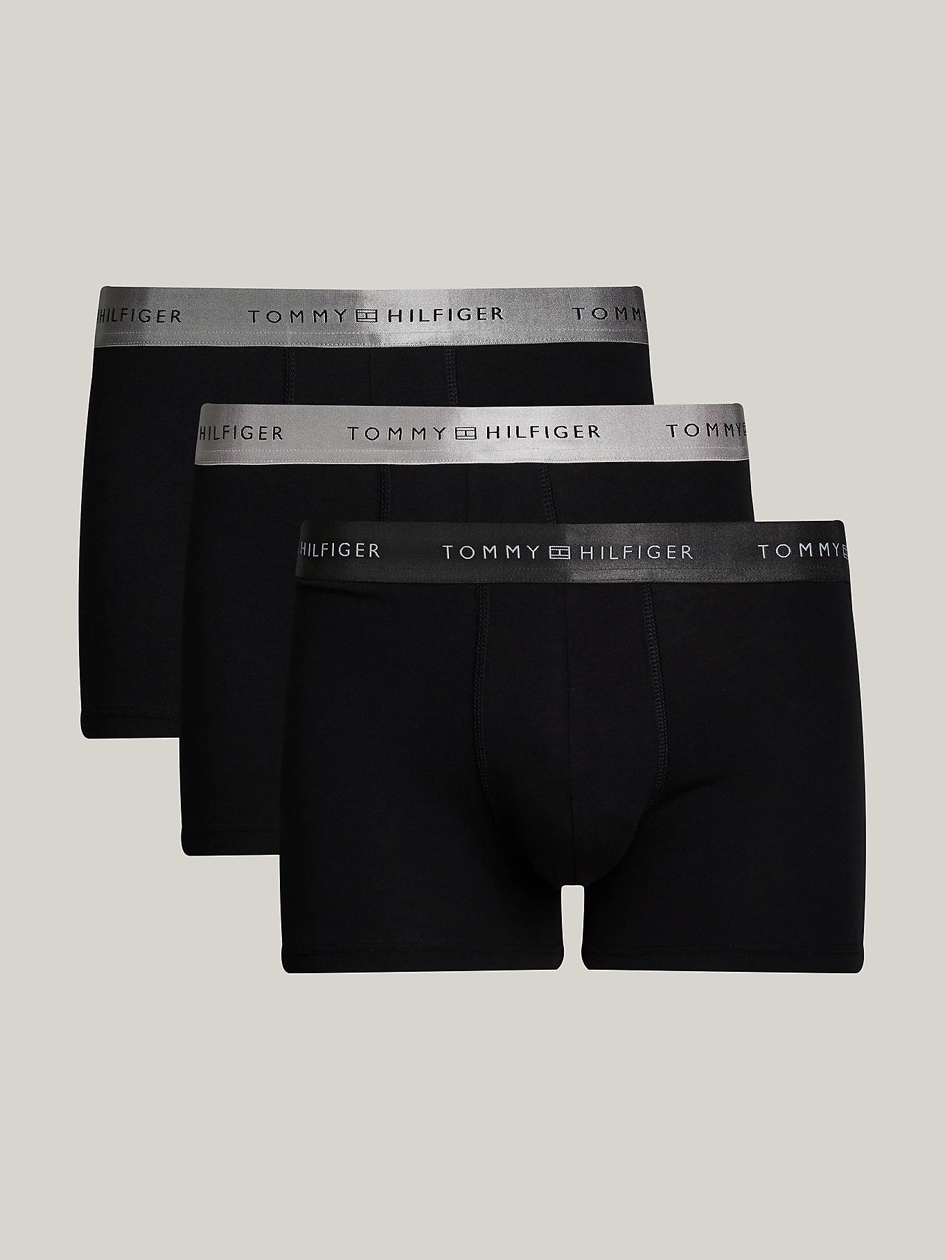 Men's slippers with a removable insole for cleaning Tommy Hilfiger SIGNATURE COTTON Mens  3 -Pack Trunks Multicoloured