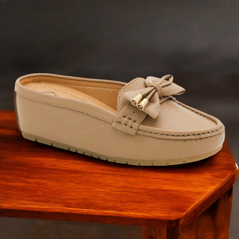 Men's slippers with a padded collar for comfort M0500 open back