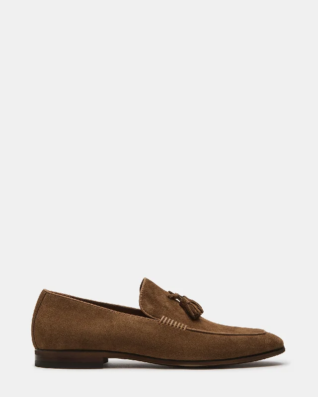 Men's leather loafers with a penny slot Men's leather loafers with a penny slot ONDRE TAN SUEDE Men's leather loafers with a penny slot Men's leather loafers with a penny slot ONDRE TAN SUEDE