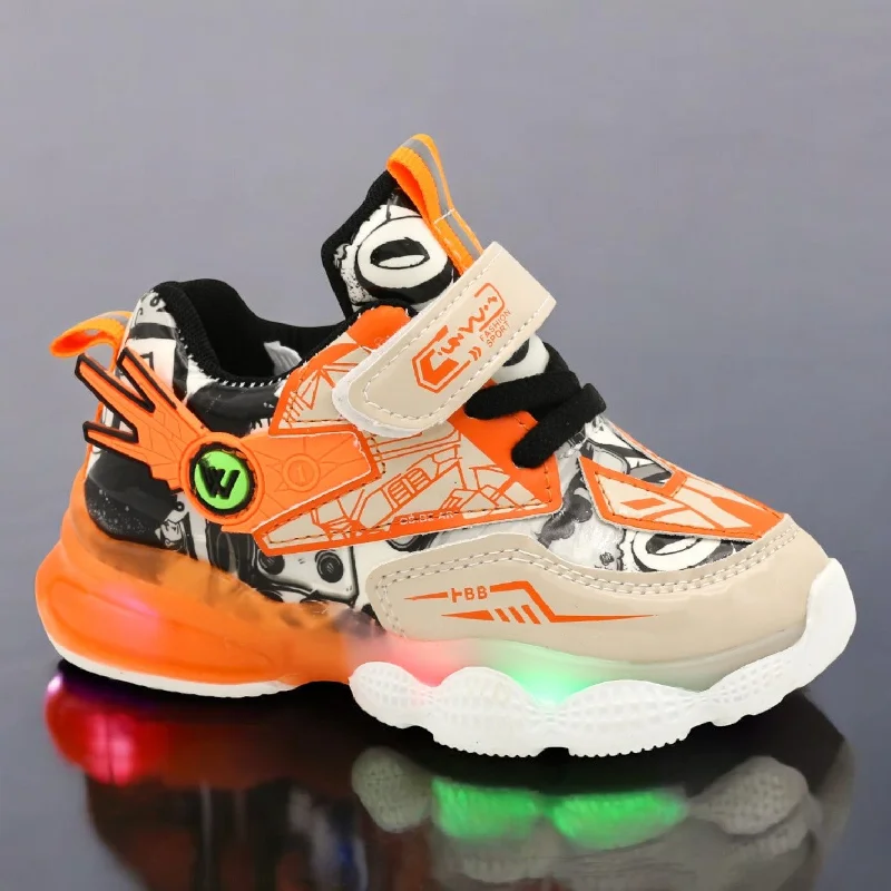 Men's slippers with a padded footbed for all - day comfort Kids fugia lightup