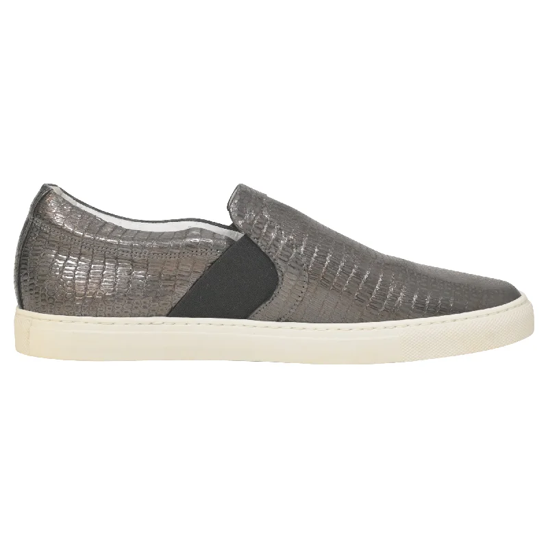 Men's loafers with a leather lining for comfort Men's loafers with a leather lining for comfort Lanvin Slip-On Sneakers in Metallic Grey Embossed Leather Men's loafers with a leather lining for comfort Men's loafers with a leather lining for comfort Lanvin Slip-On Sneakers in Metallic Grey Embossed Leather