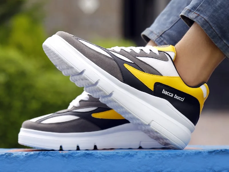 Men's casual shoes with a geometric pattern Bacca Bucci Urban Retro