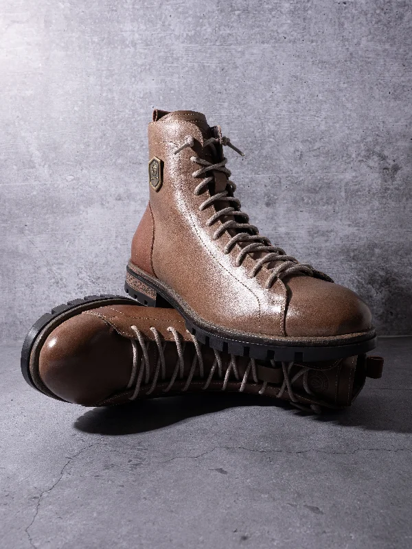 Men's casual shoes with a metallic trim Alberto Torresi HEADON Series Devl 551 Robust TPR Sole Leather Long Boots Men's casual shoes with a metallic trim Alberto Torresi HEADON Series Devl 551 Robust TPR Sole Leather Long Boots