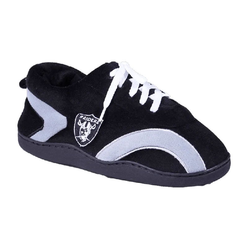 Men's slippers with a non - slip outsole for safety Las Vegas Raiders All Around